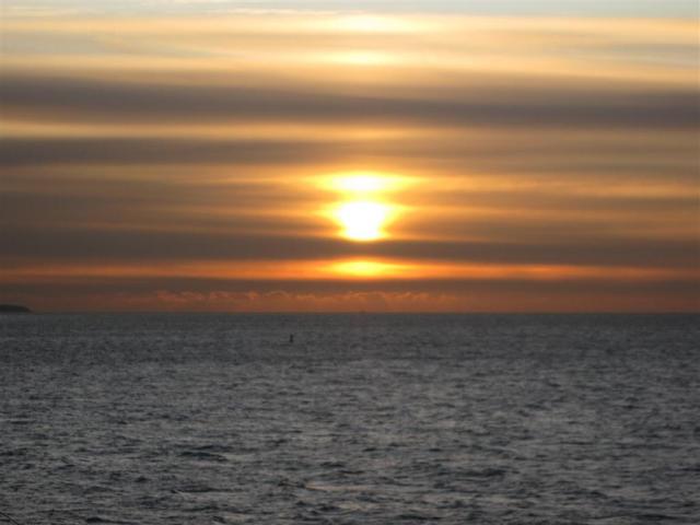 Sonnenuntergang - Rückfahrt